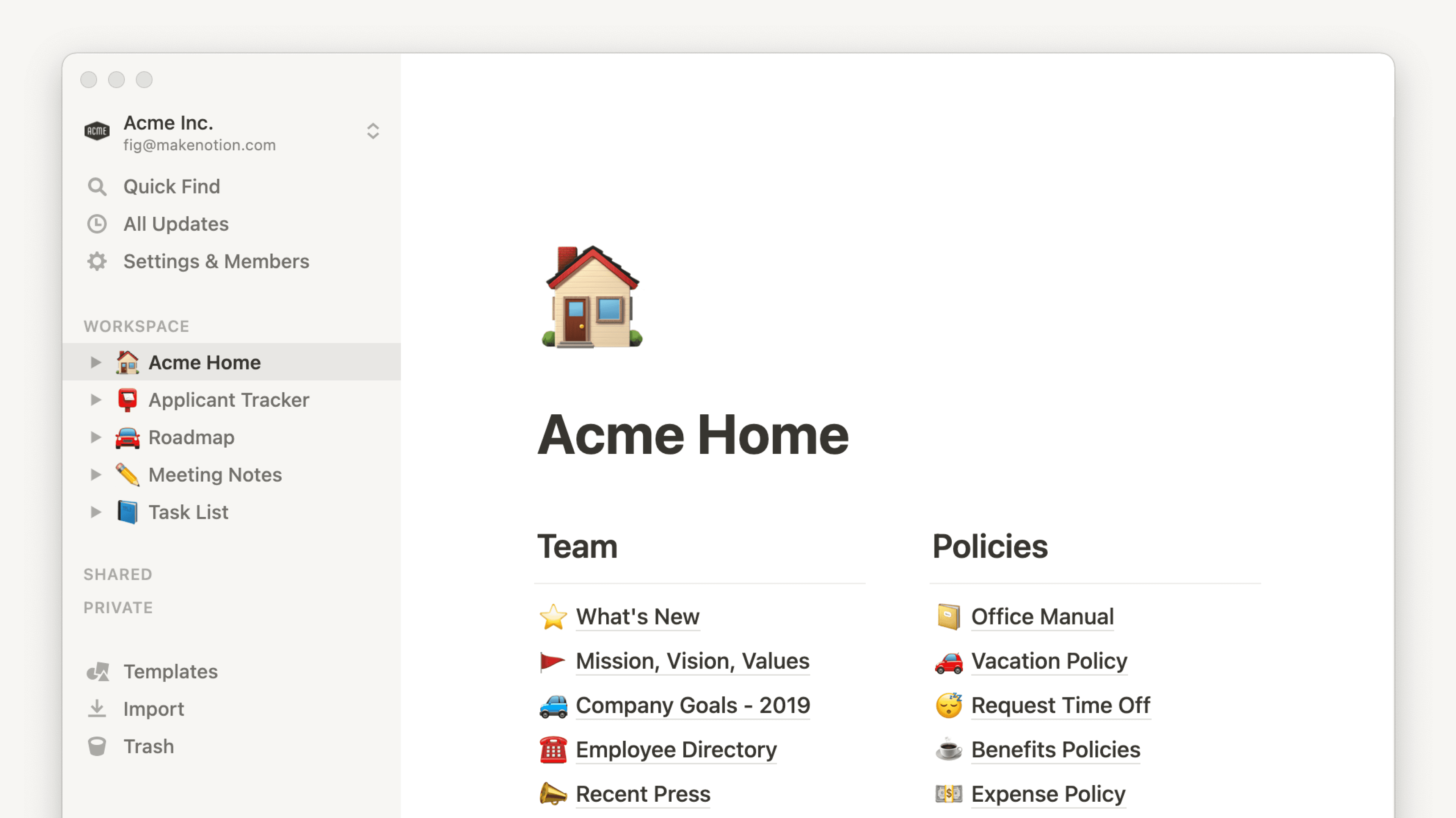 Notion for desktop - hero