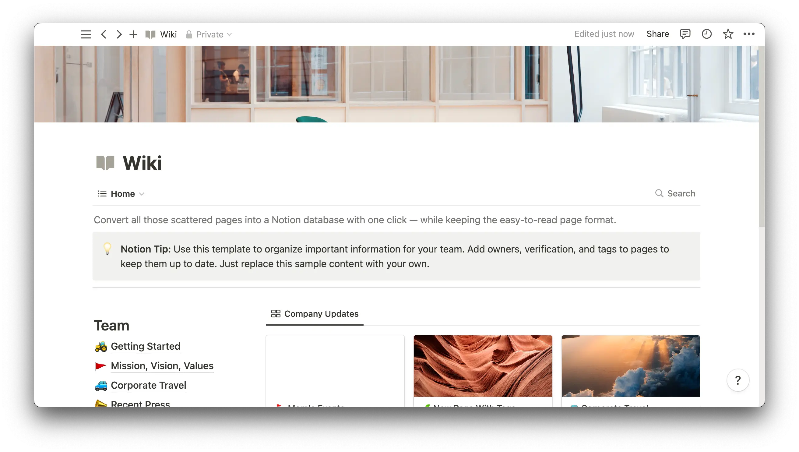 Wiki template