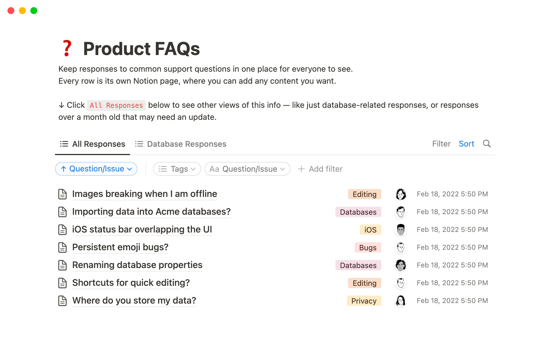 صورة لـ top-9-faqs-templates-in-notion